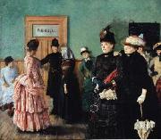 Christian Krohg Albertine i politilagens ventevarelse china oil painting reproduction